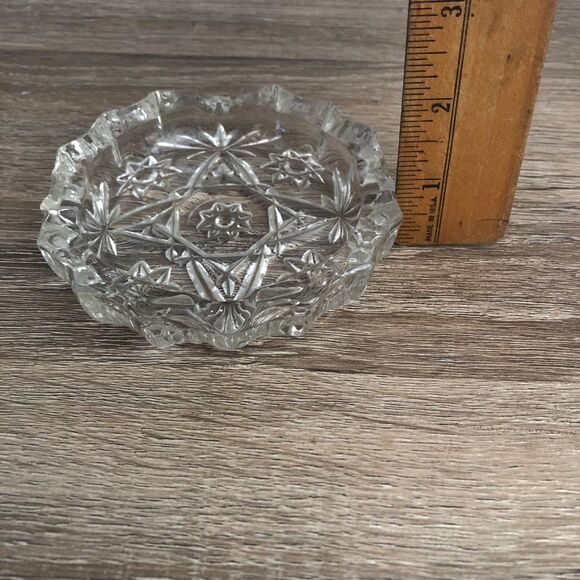 Vintage Anchor Hocking Early American Prescut Glass Ashtray Pattern EAPC Pattern - Picture 6 of 6
